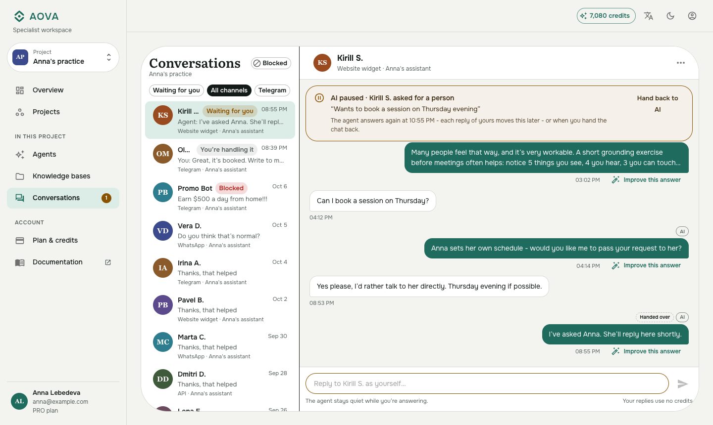A conversation waiting for you
